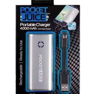Pocket Juice 4000 mAh Portable Charger USB Power